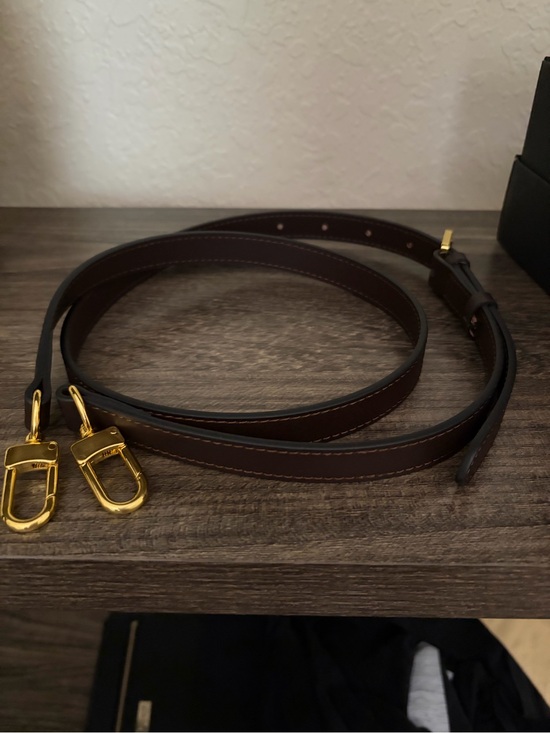 Handbags - Dark Brown Leather Strap with Gold Hardware